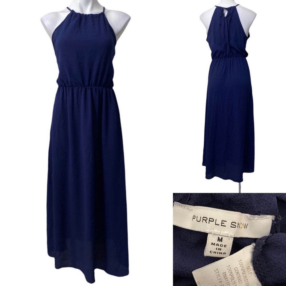 Purple Snow maxi dress